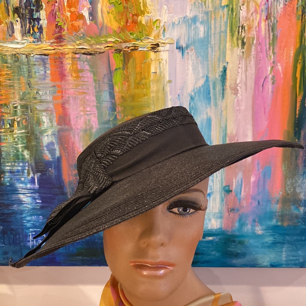 Vintage black Rutz Nannette Chapeau Hat